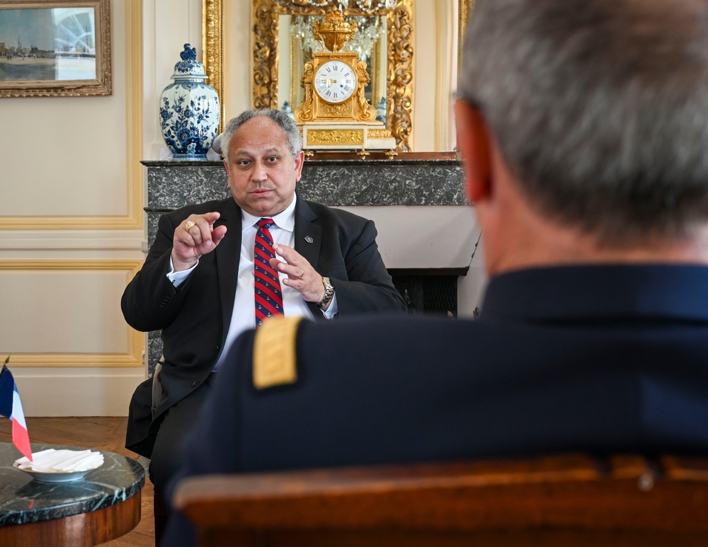 SECNAV Del Toro Meets With French Admiral