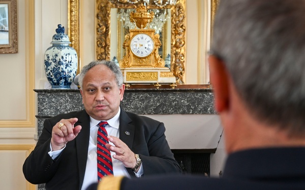 SECNAV Del Toro Meets With French Admiral