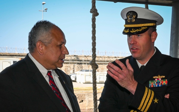 SECNAV Del Toro Visits USS Normandy