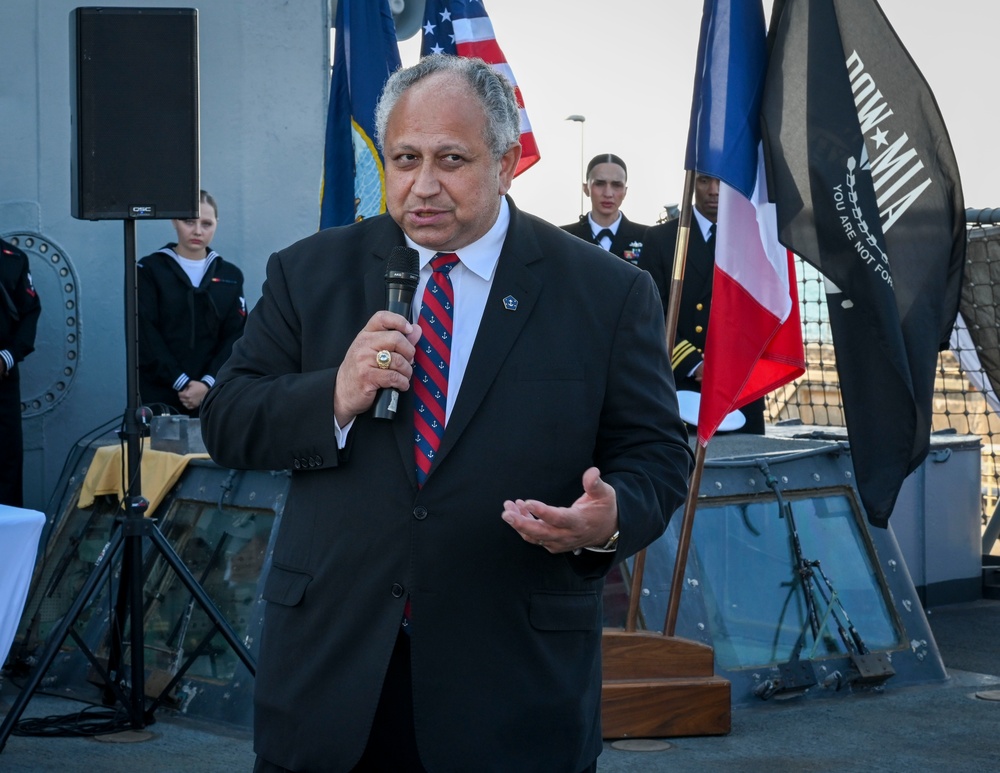 SECNAV Del Toro Visits USS Normandy