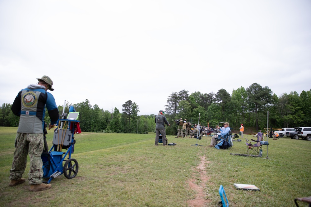 US Navy Marksmanship Team Shoots Competitive Rifle