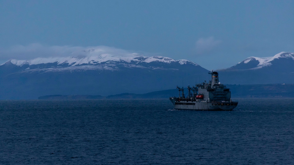 George Washington Transits the Strait of Magellan