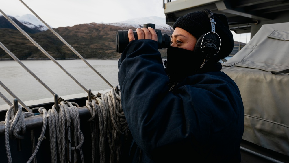 George Washington Transits the Strait of Magellan