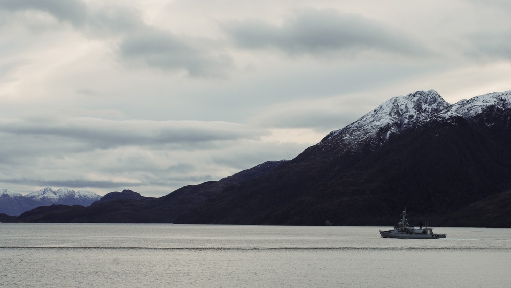 George Washington Transits the Strait of Magellan