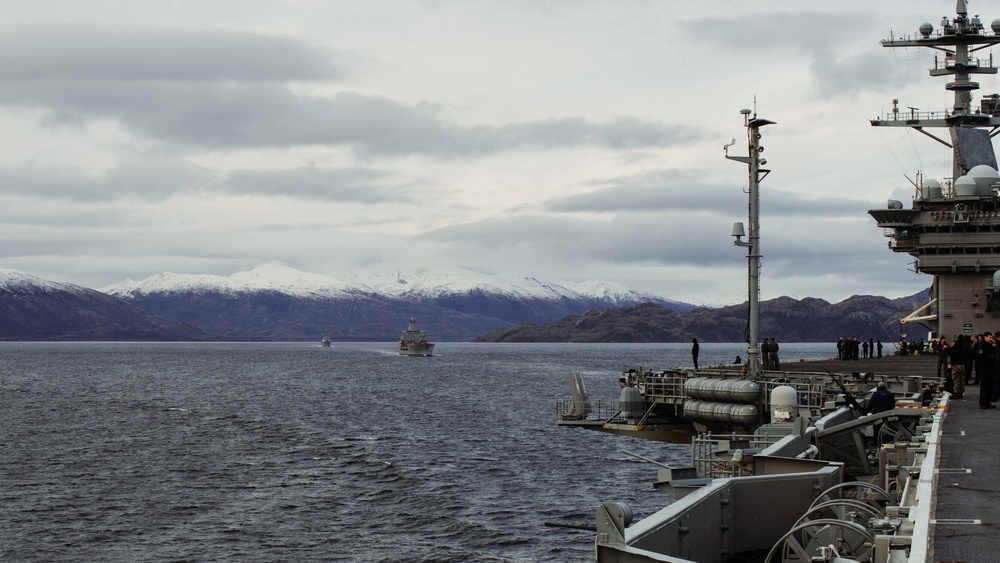 George Washington Transits the Strait of Magellan