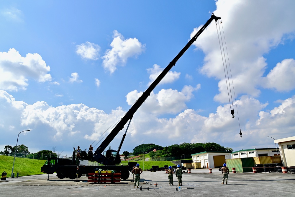 NMCB-5 and NMCB-4 Seabees Conduct Crane Recertification