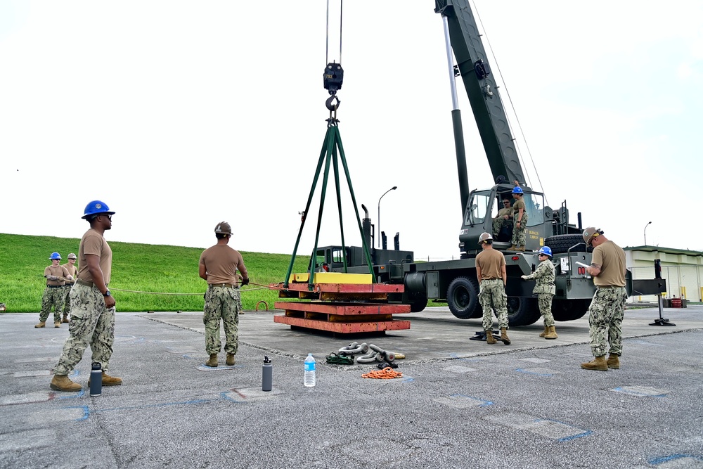 NMCB-5 and NMCB-4 Seabees Conduct Crane Recertification