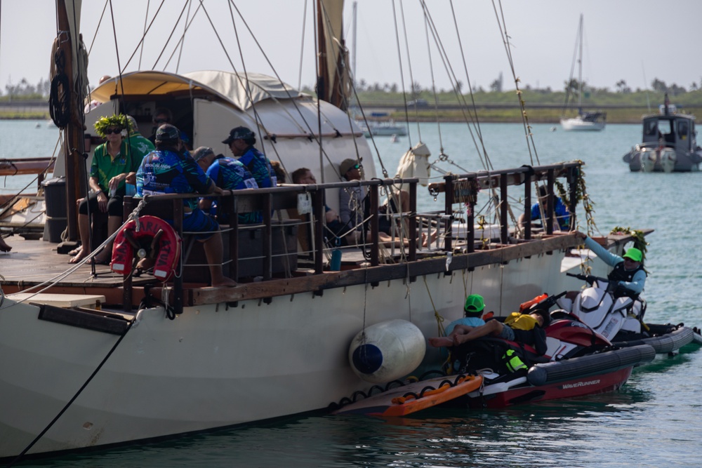 FestPAC 2024: The Polynesian Voyaging Society departs from MCBH