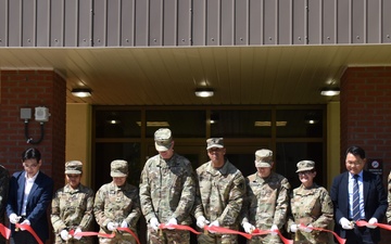 Army cuts the ribbon on two new unaccompanied personnel housing facilities at Camp Humphreys, South Korea