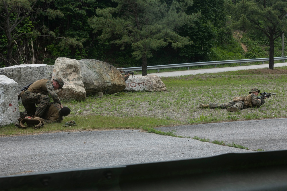 4th Marines Execute Counter-Ambush Maneuver Training