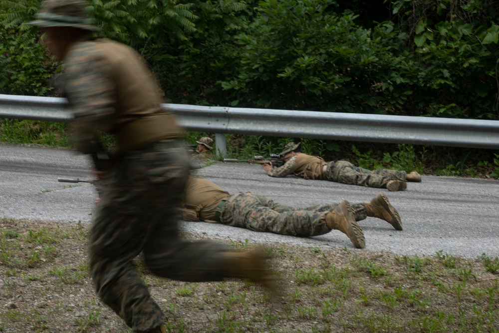 4th Marines Execute Counter-Ambush Maneuver Training