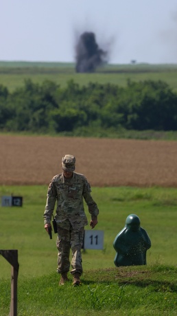 NCO Maintains Focus Amidst Nearby Artillery Fire at 2024 FCoE Best Squad Competition