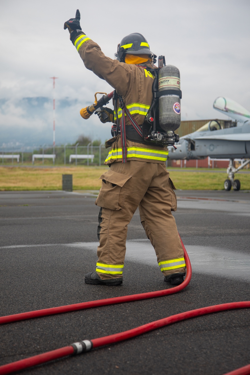 Marine Corps Air Station Iwakuni’s Aircraft Rescue and Firefighting and Fire and Emergency Services were recently awarded as the Medium Fire Department of the Year