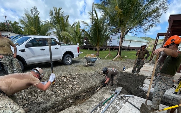 NMCB 4 Refurbishes a Containerized Living Unit on Camp Katuu