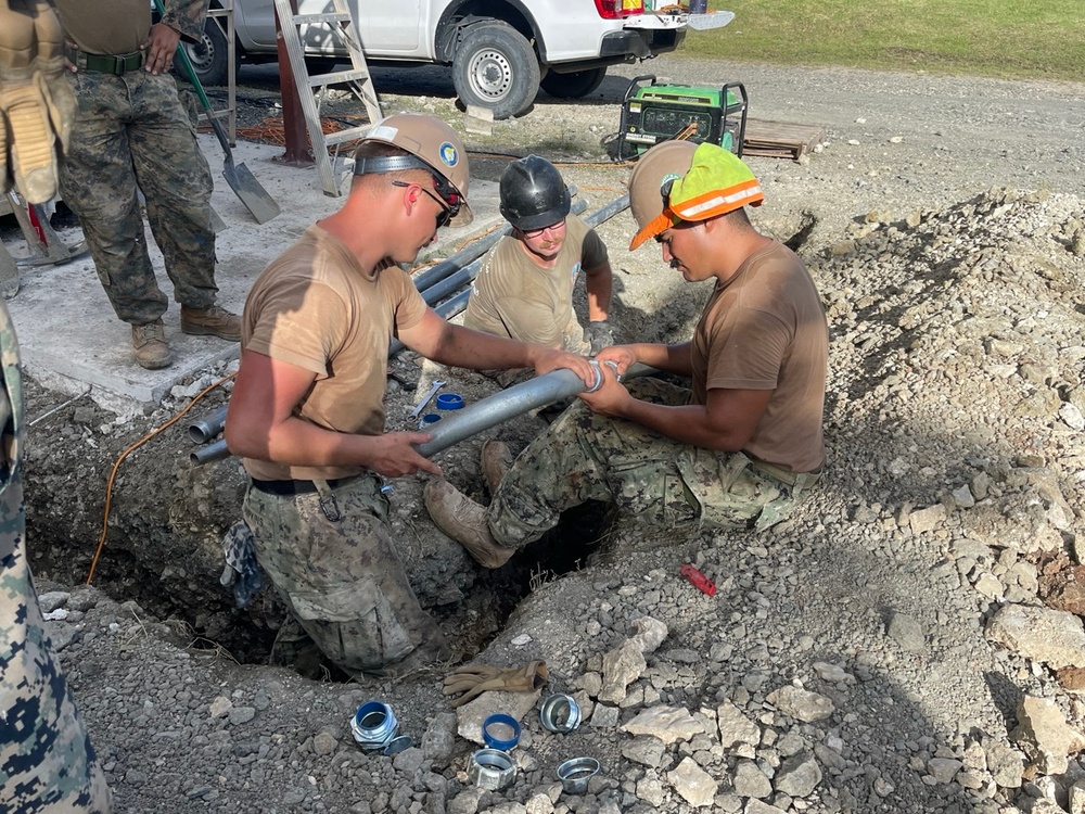 NMCB 4 Refurbishes a Containerized Living Unit on Camp Katuu