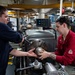 USS Ronald Reagan (CVN 76) Sailors fabricate parts in machine repair shop