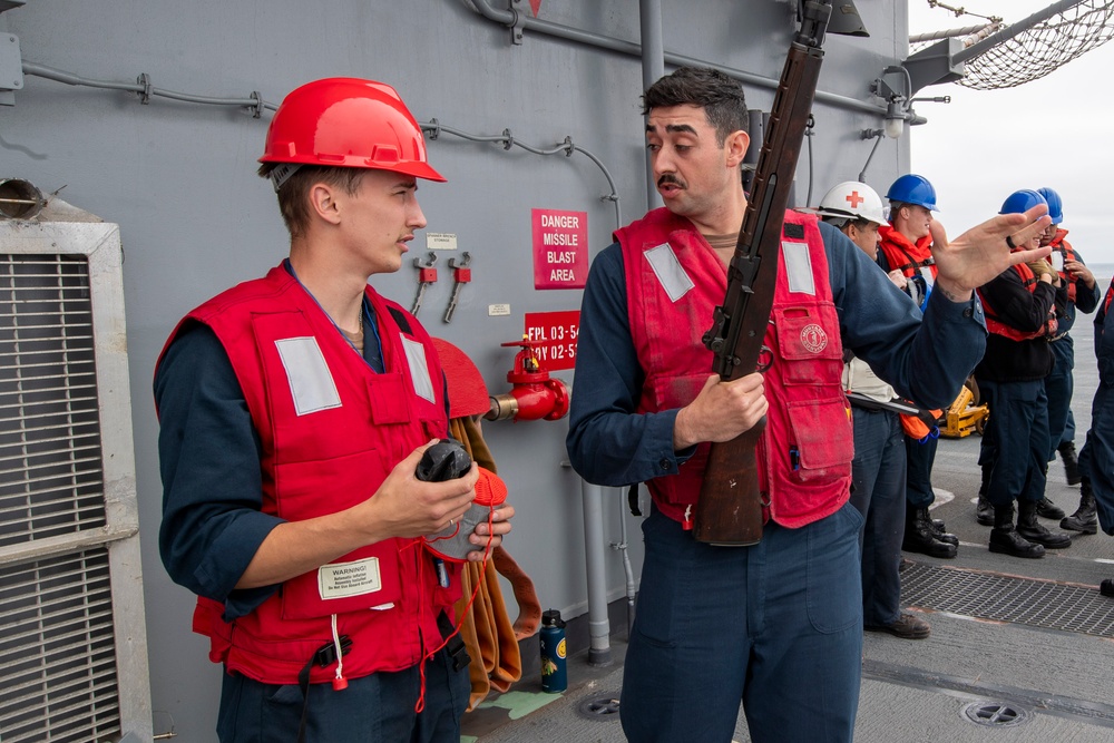 Replenishment-At-Sea Aboard USS Tripoli