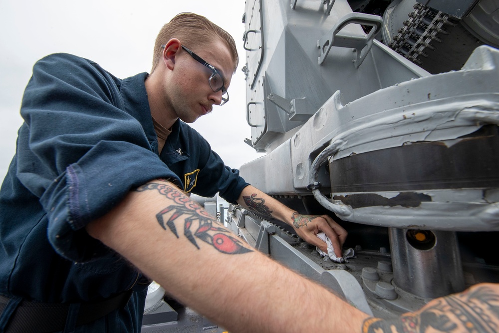 USS Tripoli CIWS Maintenance
