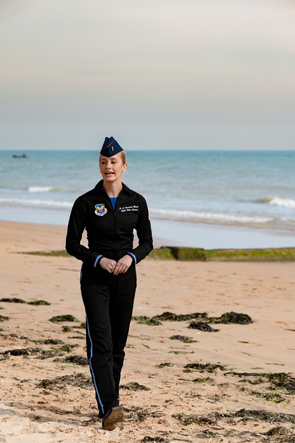 Miss America Honors D-Day in Normandy