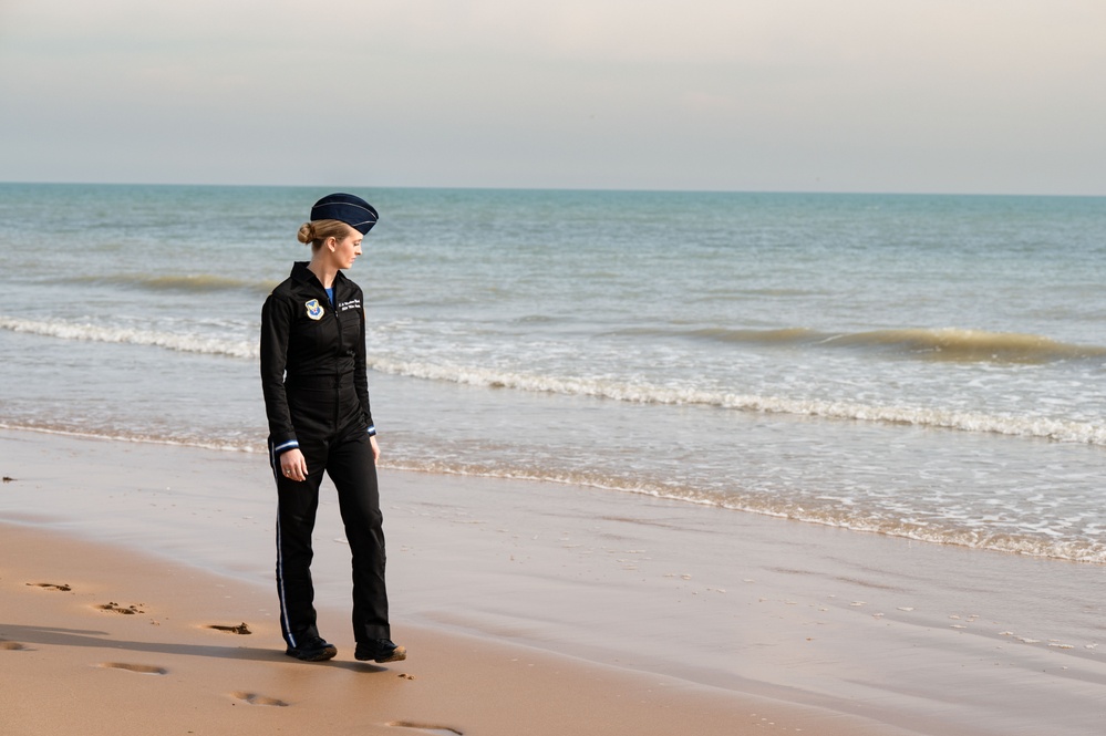 Miss America Honors D-Day in Normandy