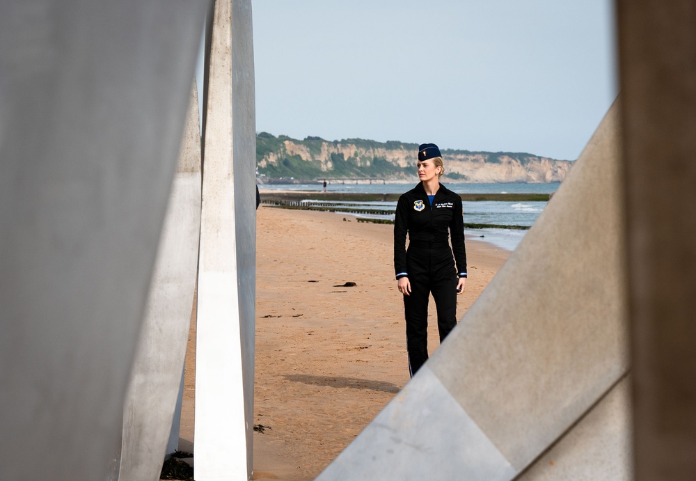 Miss America Honors D-Day in Normandy