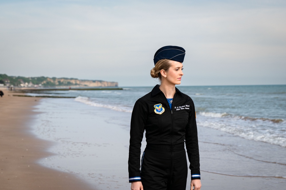 Miss America Honors D-Day in Normandy