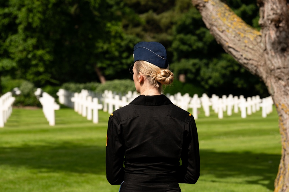 Miss America Honors D-Day in Normandy