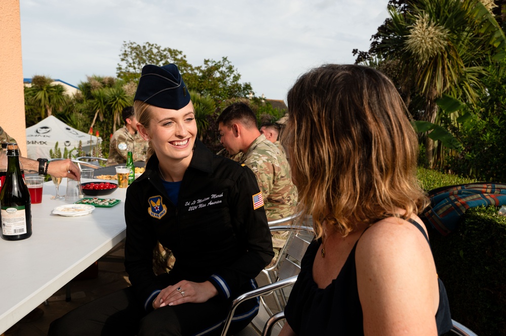 Miss America Honors D-Day in Normandy