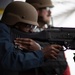 USS Tripoli CO, CMC participate in M240B gun shoot