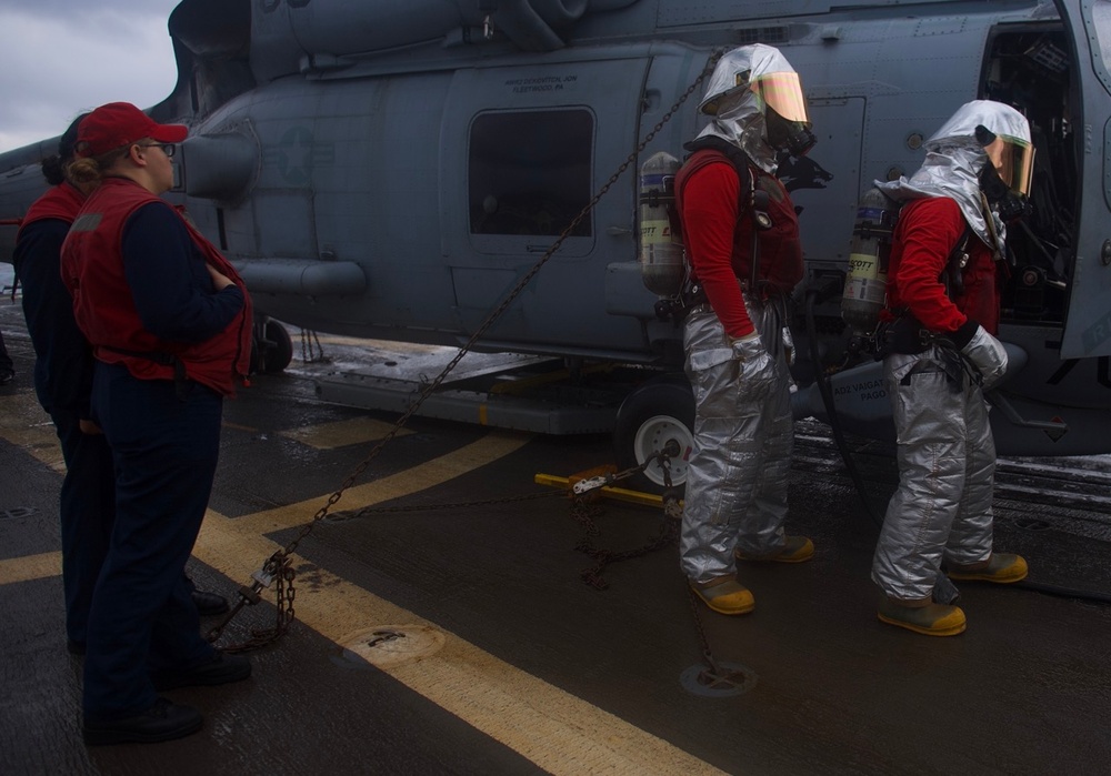 Halsey Aircraft Firefighting Drills