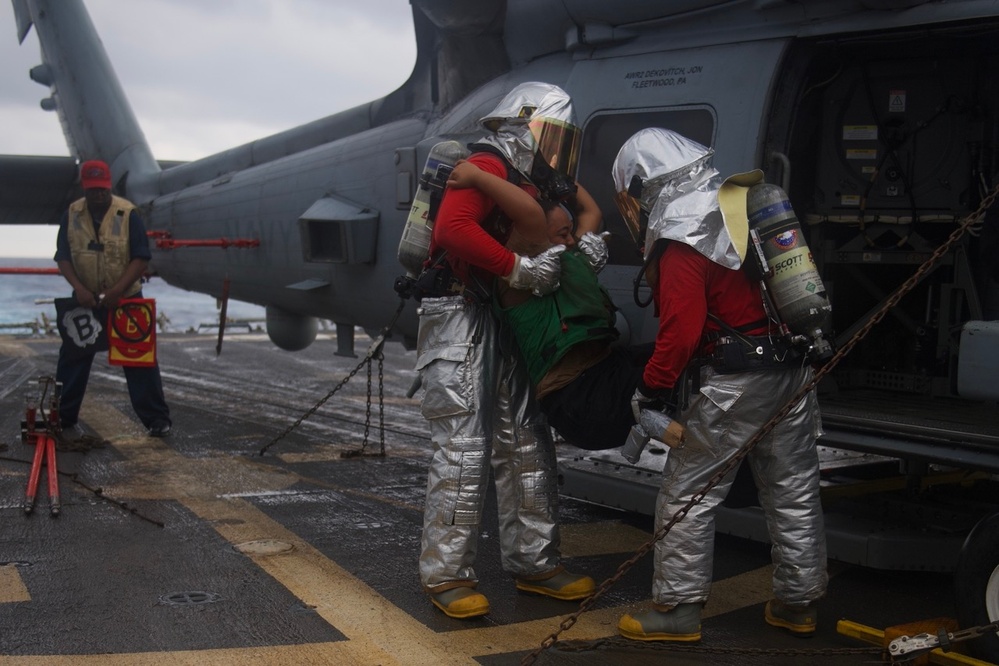 Halsey Aircraft Firefighting Drills