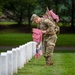 SMA Weimer Places Flags In Arlington National Cemetery