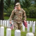 SMA Weimer Places Flags In Arlington National Cemetery