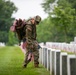 SMA Weimer Places Flags In Arlington National Cemetery
