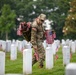SMA Weimer Places Flags In Arlington National Cemetery