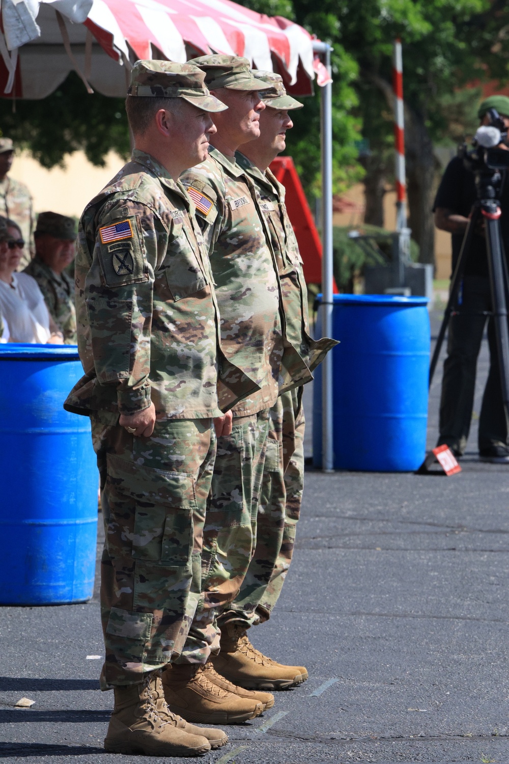 Generals honored in retreat ceremony