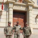 On the steps