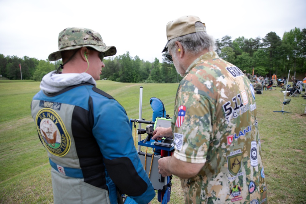 US Navy Marksmanship Team Shoots Competitive Rifle