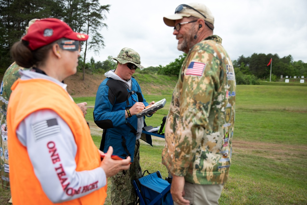 US Navy Marksmanship Team Shoots Competitive Rifle