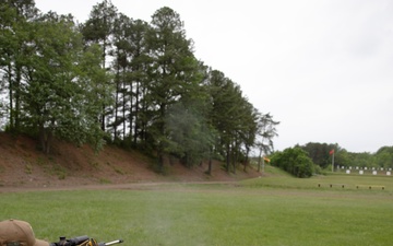 US Navy Marksmanship Team Shoots Competitive Rifle