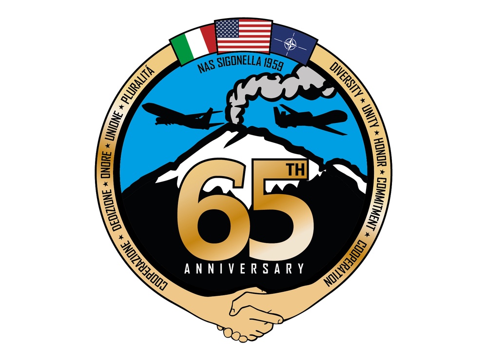 NAS Sigonella 65th Anniversary Logo