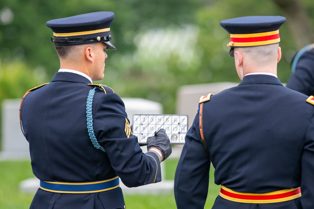 Presidential Salute Battery Fires 21 Gun Salute