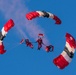 Soldiers from British Army Parachute Display Team jump onto Utah Beach in Normandy, France for D-Day commemoration ceremonies