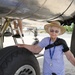 Local “Rosie Riveter” visits B-25 at U.S. Naval Test Pilot School