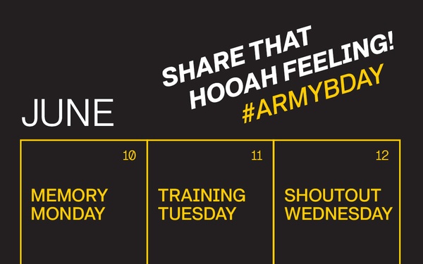 Army Birthday 249 Social Calendar Graphic