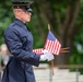 Tomb Sentinel Places Flags at the Tomb of the Unknown Soldier