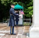 Tomb Sentinel Places Flags at the Tomb of the Unknown Soldier
