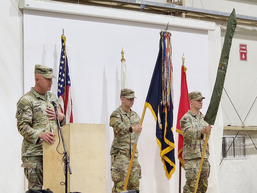 TOA Ceremony for 1st Battalion, 121st Infantry Regiment