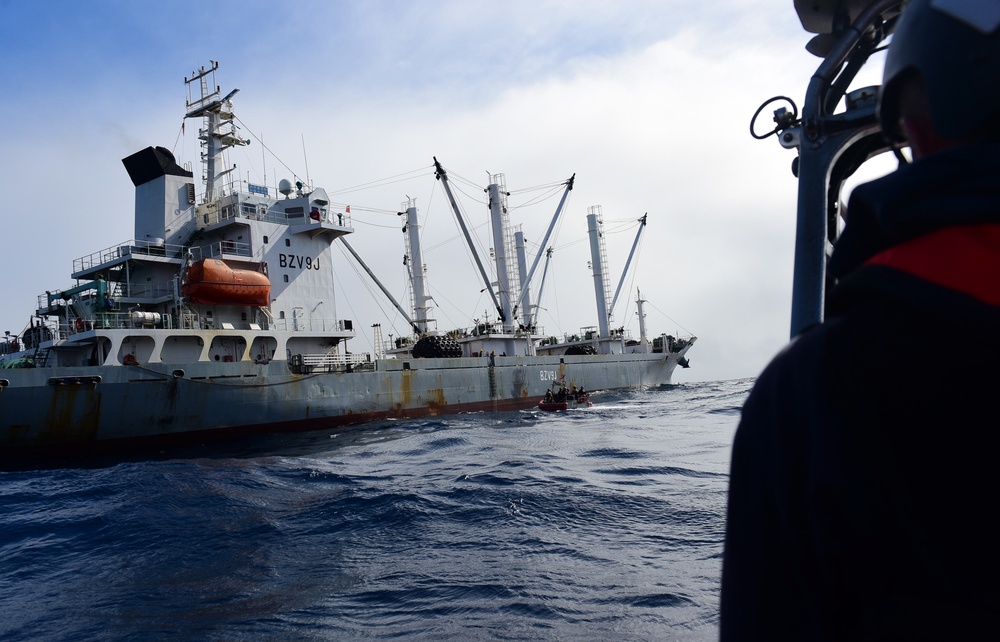 USCGC Munro conducts IUU boardings in Eastern Pacific Ocean