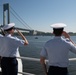 US Coast Guard Cutter Calhoun participates in New York Fleet Week's Parade of Ships